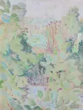 Jean Venitien, Spring Garden, Oil on canvas