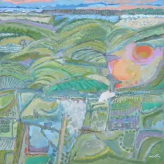 Robert Wirth, I Think Every Day of Cornwall, Acrylic on canvas