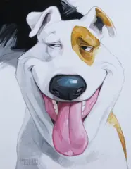 Georg Williams, Happy Dog, Oil on canvas