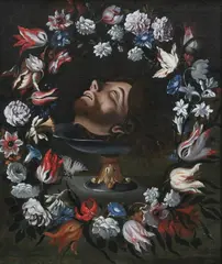 Pier Francesco Cittadini, Untitled, HEAD OF JOHN THE BAPTIST, oil on canvas $3000-5000