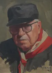 Robert Knight Ryland, The Engineer, Oil on board
