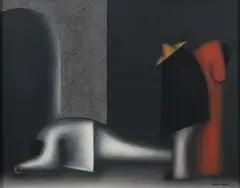 Jesus M. Leuus, Duelo, Acrylic on masonite