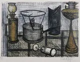 Bernard Buffet, Still Life with Lamps