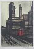 Bernard Buffet, NEW YORK I, 1965 (Mourlot, 53), Color lithograph, published by Alain C