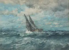 Robert Hopkin, Marine Seascape, Watercolor