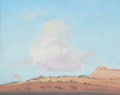 Ferdinand Bergdorff, Untitled, CLOUD STUDY, oil on board