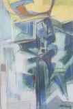 Hale Woodruff, Gate, Pastel on paper