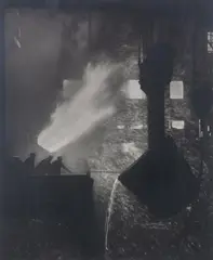 Steel Factory by A. Aubrey Bodine, Silver gelatin print, offered Nov 2007