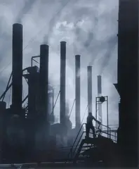 A. Aubrey Bodine, Oil Refinery, Silver gelatin print