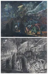 Harry Zee Hoffman, Bethlehem Steel, Oil on canvas