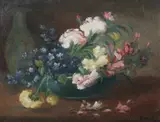 Pierre Dumont, Floral Still Life, Oil on canvas
