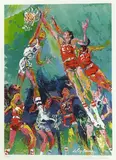 LeRoy Neiman, Indiana Basketball Team, Lithograph printed in colors