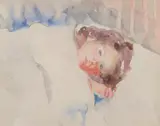 Gertrude Schweitzer, Young Girl, Watercolor