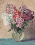 R. ten Broek, Spring Bouquet, SPRING BOUQUET, signed lower right. oil on canvas
