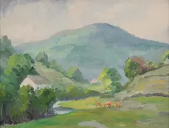 E. A. Pratt, Monhegan, Oil on board