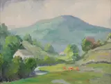 E. A. Pratt, Monhegan, Oil on board