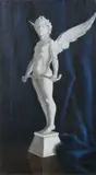 Marble Cupid by American School, MARBLE CUPID, oil on canvas, offered Dec 2007