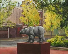 Will Thompson, Filter Square, Oil on canvas
