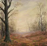 Joseph A. Gaeb, Autumn Woodlands, Oil on canvas