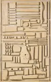 Construction by American School, Oil and wood on masonite, sold Dec 2007
