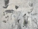 Edward Ross, Grey Abstract, Oil on canvas