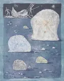 Lars Bo, Shells on the Beach, Color etching - Plate: 16 3/4 in. x 13 1/4 in