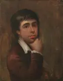 Untitled by English School, YOUNG MAN IN A BROWN COAT, oil on canvas, sold Feb 2008