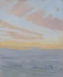A Winter Sunrise by English School, Oil on panel, offered Feb 2008