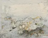 Michel Couchat, Untitled, ABSTRACT IN GREY, oil on canvas