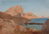 Félix Choisnard, Rocky Inlet, Oil on canvas.