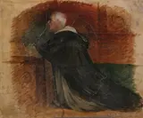 Praying Monk by French School, PRAYING MONK, oil on canvas, offered Feb 2008