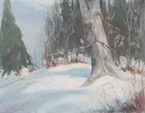George Phinney, Deer Country, Oil on canvas