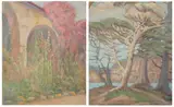 Bougainvillea Vine by Louise Burridge Jennings, First, oil on canvas; second oil on board - First, sold Feb 2008
