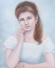 Nanette Hoffman, Portrait of Sophie Klein, Oil on canvas