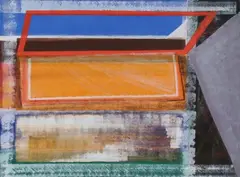 Alex de Boeck, # 8 Abstract, Oil on canvas