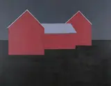 Alex de Boeck, Barn Series, Oil on canvas