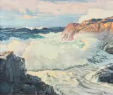 Frederick Judd Waugh, Crashing Waves, Oil on canvas