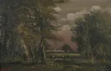 Durant, Cows in Stream, Oil on canvas
