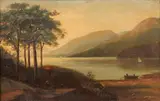Sailboats by American School, SENECA LAKE, oil on canvas, sold Feb 2008