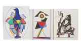 Eugene J. Martin, Bird on a Stand, First two felt-tip marker and pencil on paper, third watercolor and pencil on paper. - Largest