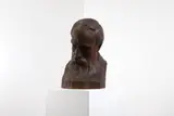 Thomas Wilkinson, Untitled, a carved wood bust of a philosopher