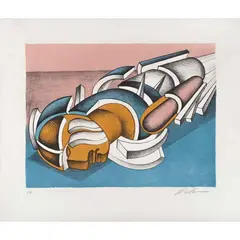 Arnold Belkin, Figura caída (El viejo orden), Grabado P. A