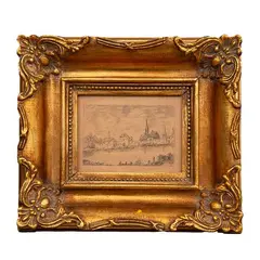Félix Parra, Sin título (paisaje), Tinta sobre papel