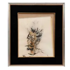 El Quijote by Leonardo Nierman, Tinta sobre papel, offered May 2023