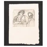Ramera y cliente by Jose Luis Cuevas, Grabado al aguafuerte y aguatinta 24 / 100, offered May 2023