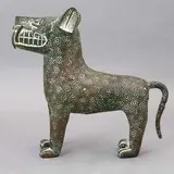 Leopardo*, SIGLO XX, Bronce, patinado en color verde