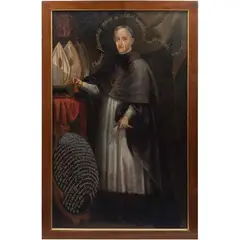 RETRATO DEL OBISPO GARCÍA DE LEGAZPI Y VELASCO Y ALTAMIRANO by Francisco Martínez, Óleo sobre tela, offered Apr 2023
