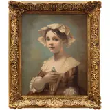 MÉXICO, SIGLO XIX by Retrato de Niña, Óleo sobre tela, offered Apr 2023