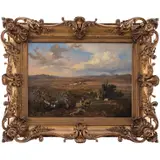Eugenio Landesio pta, HACIENDA DE COLÓN, 1858, Óleo sobre tela