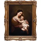 VIRGEN DE BELÉN by Atribuído A Juan Nepomuceno Herrera, Óleo sobre tela, offered Apr 2023